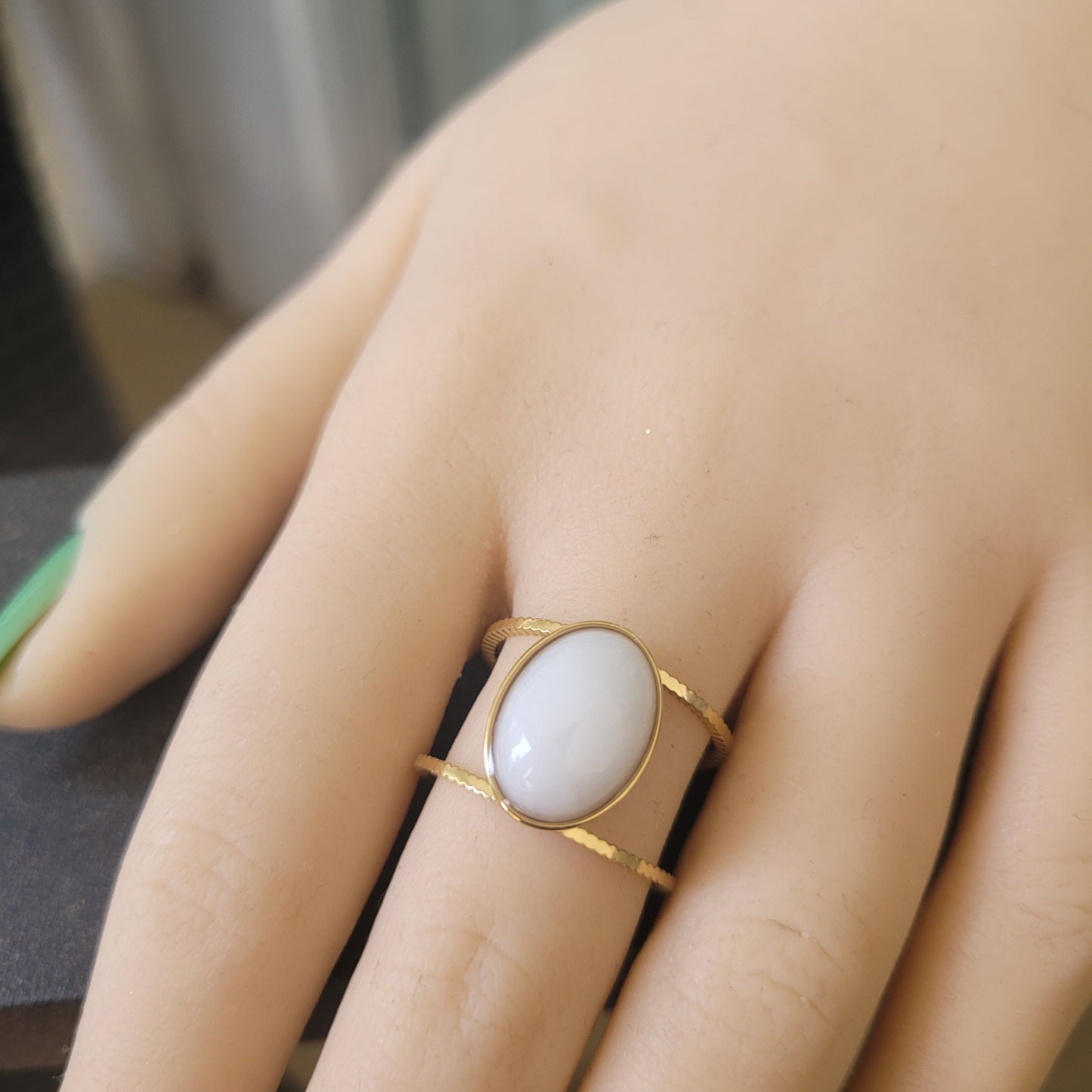 KAROL OPEN RING-ADJUSTABLE size 7 to 8