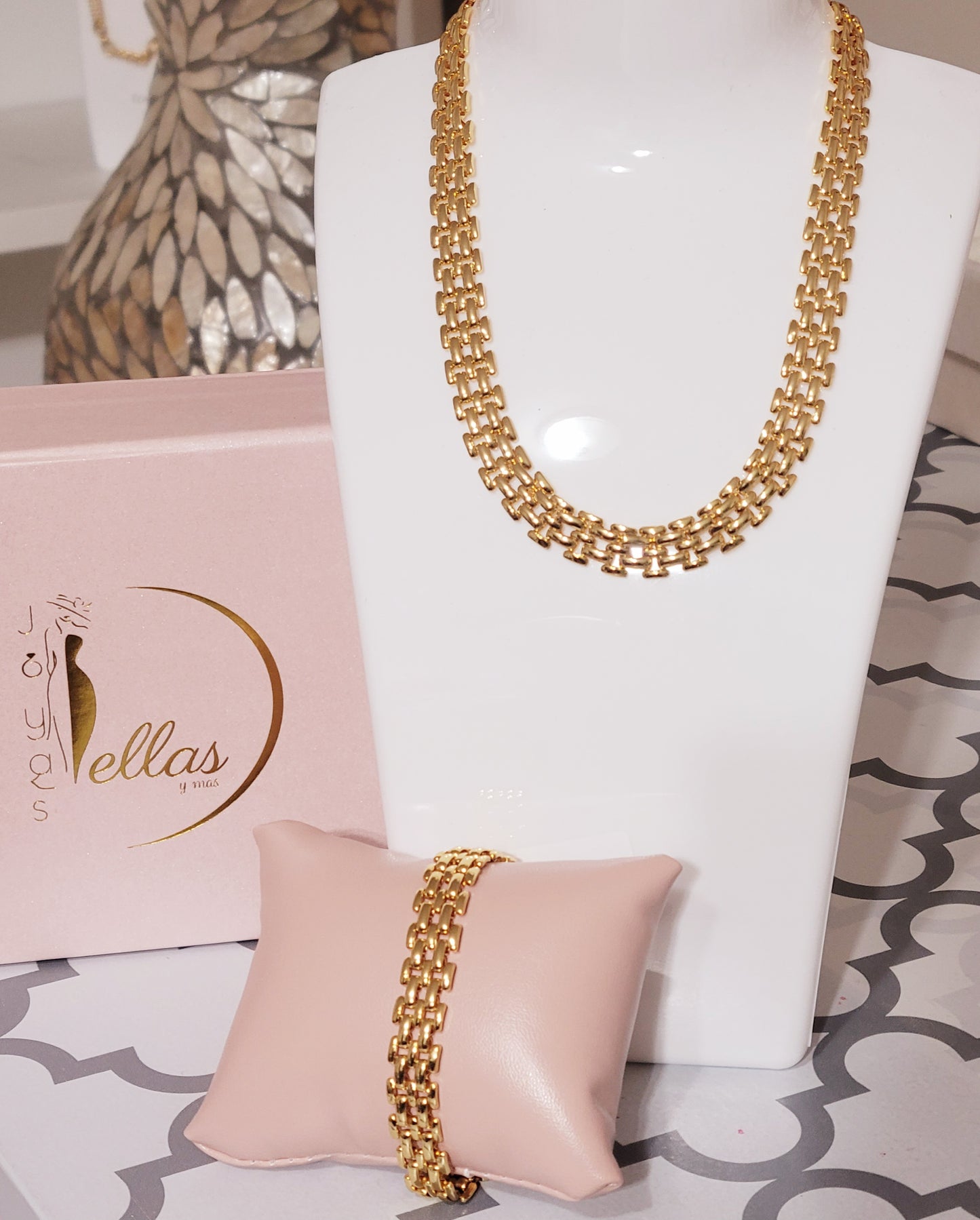 MARLENY SET-2pcs(necklace and bracelet)
