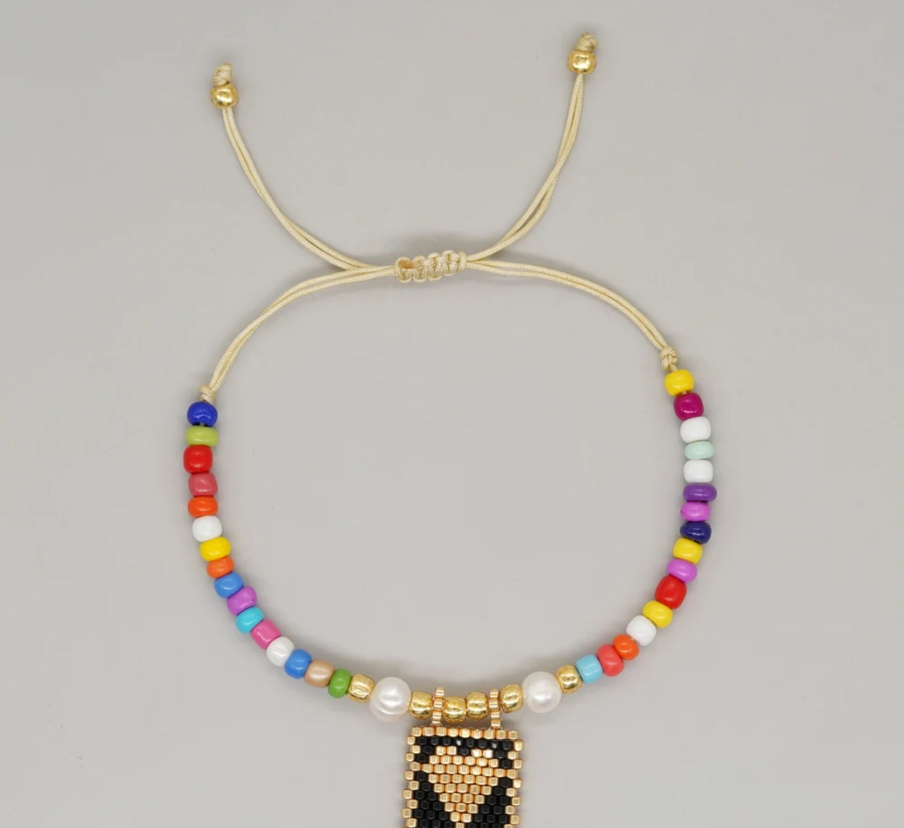 MIYUKI BEAD BRACELET(gold and mixed beads)PULSERAS MIYUKI(dorado y colores mixtos)