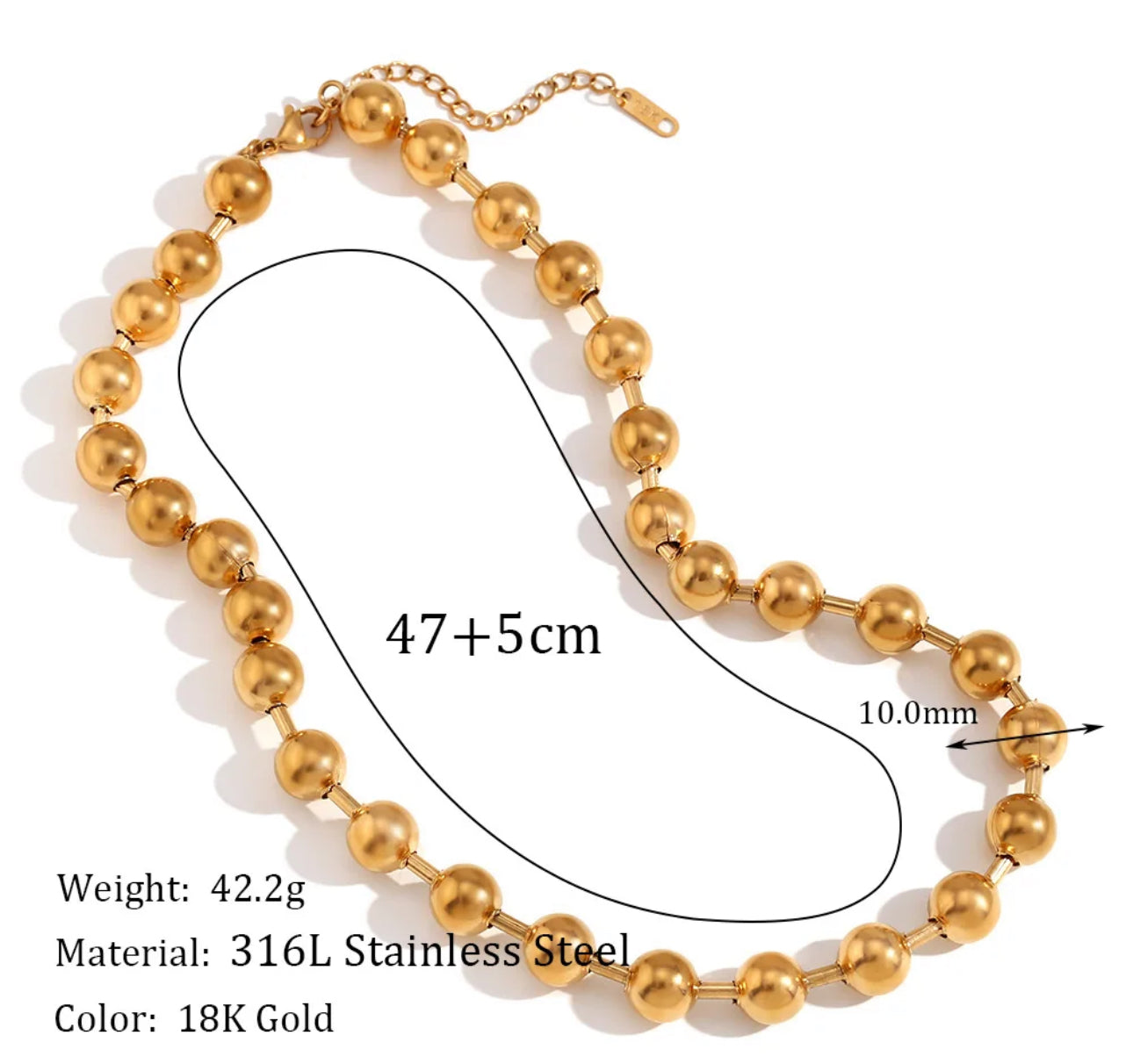ARLEEN NECKLACE(silver and gold)