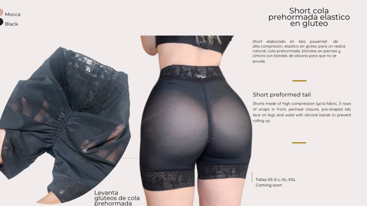 ANDREINA SHORT COLA PREHORMADA