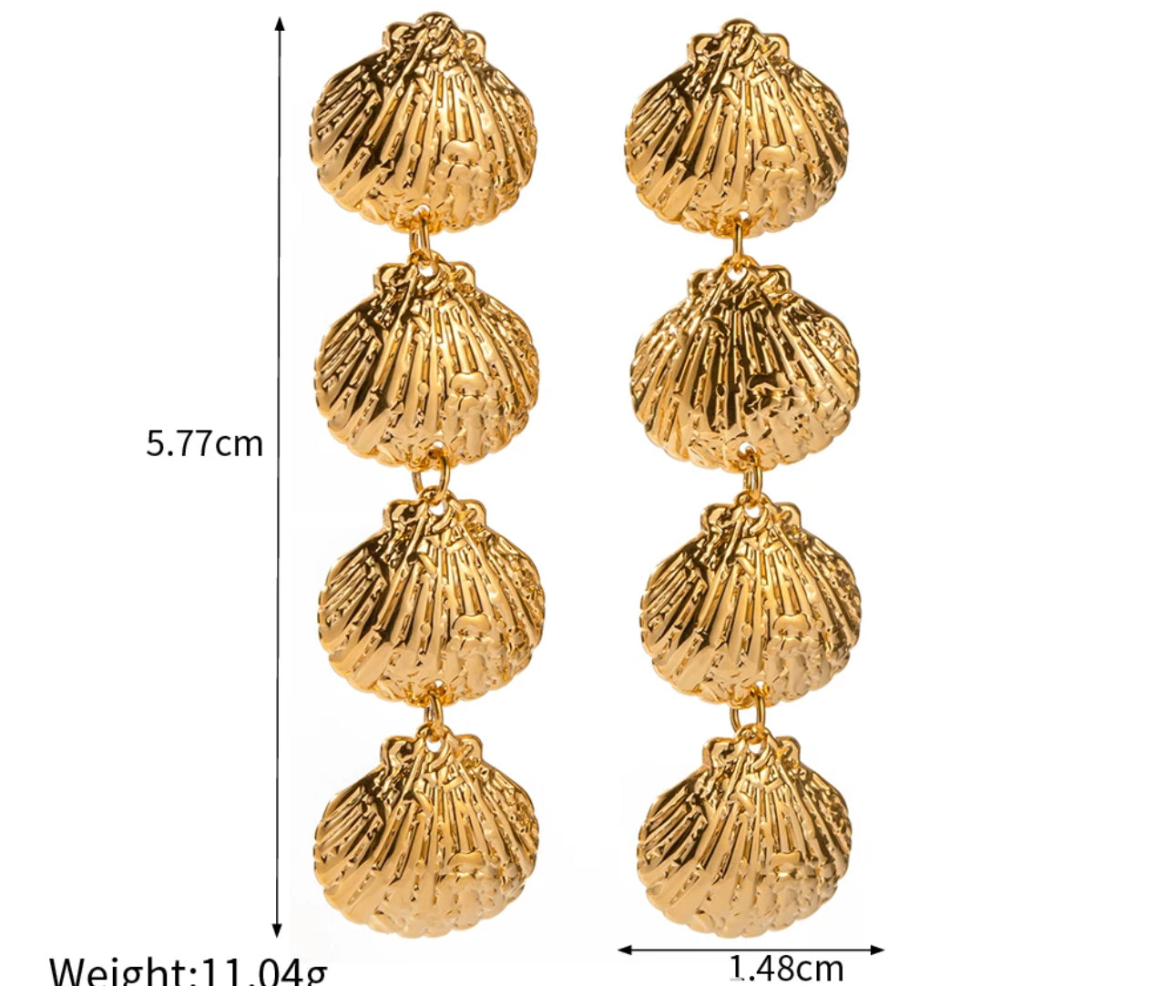 OCEAN EARRING( gold and silver)