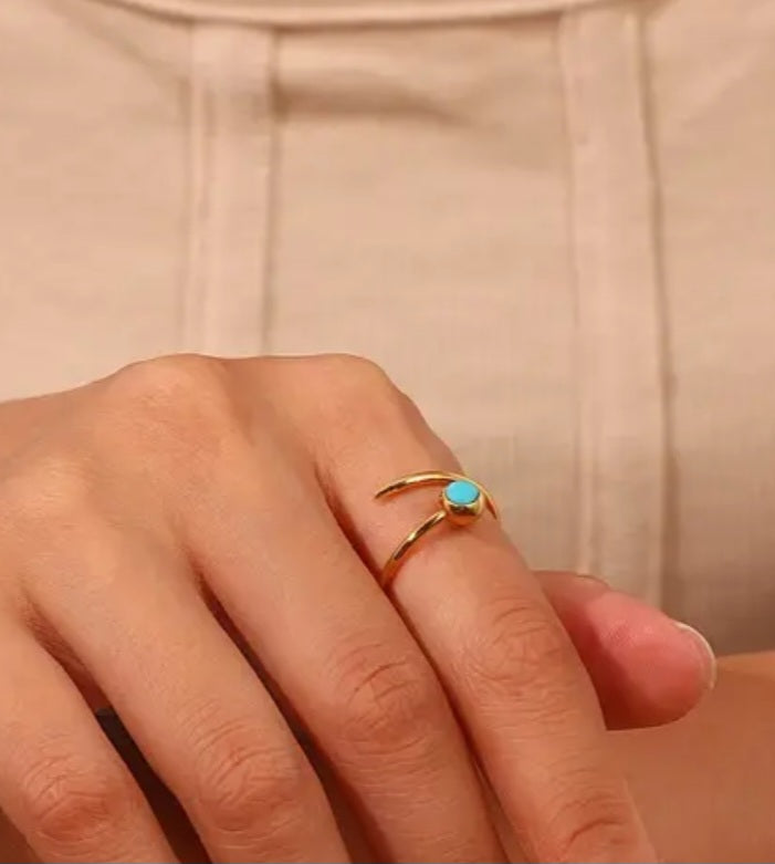 AYELINA OPEN RING-ADJUSTABLE size 6 to 10