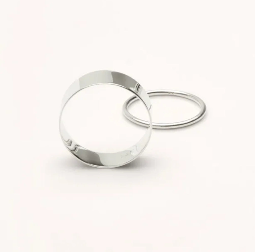 ERIKA RING. SILVER AND GOLD