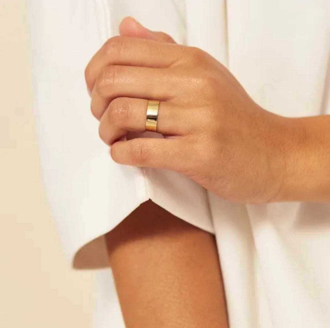 ERIKA RING. SILVER AND GOLD