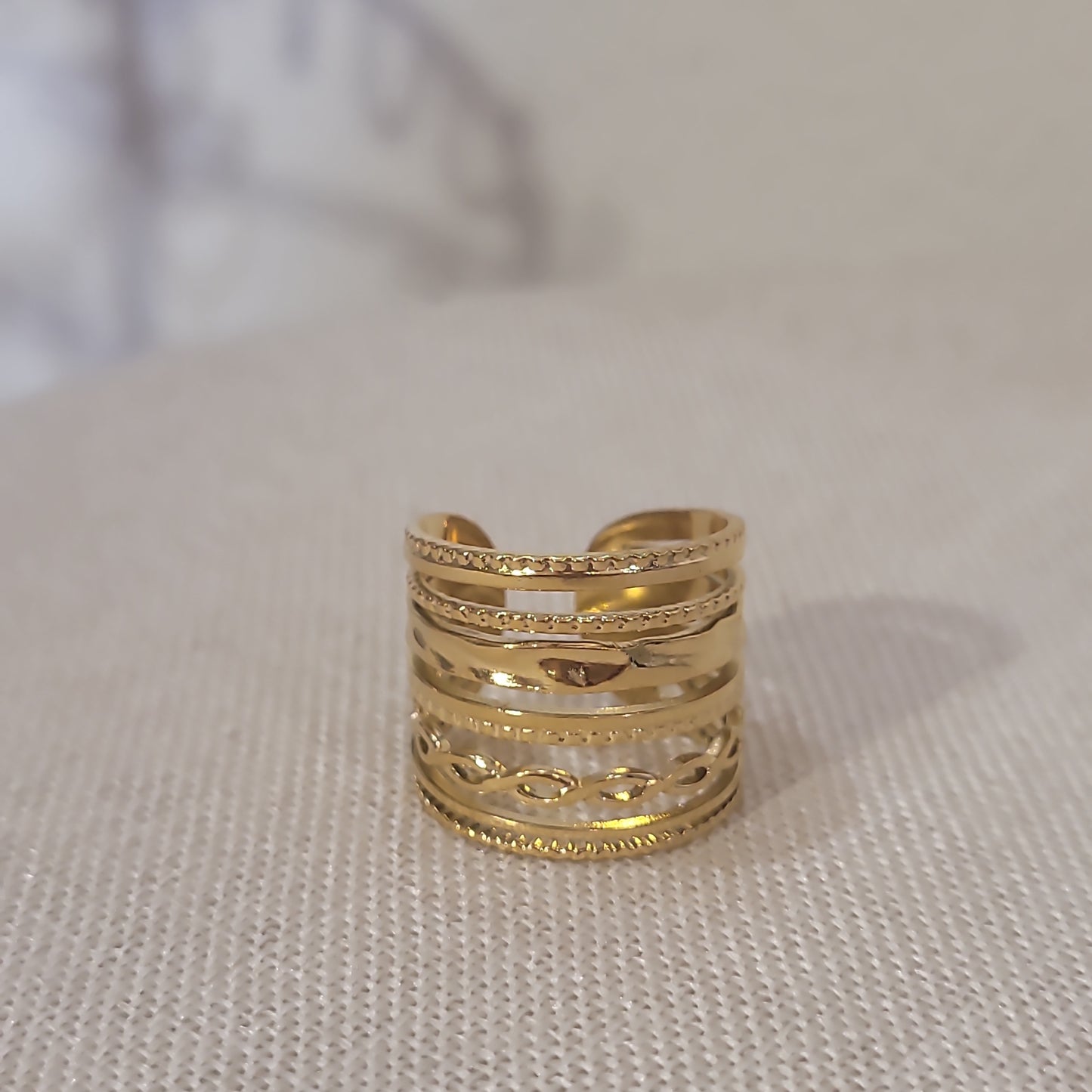 MARGARITA OPEN RING adjustable size 6 to 8