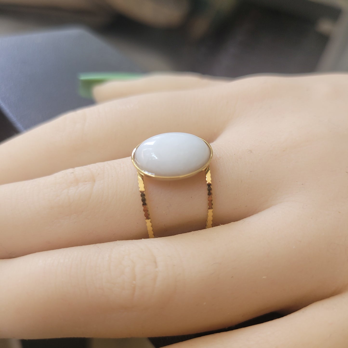 KAROL OPEN RING-ADJUSTABLE size 7 to 8
