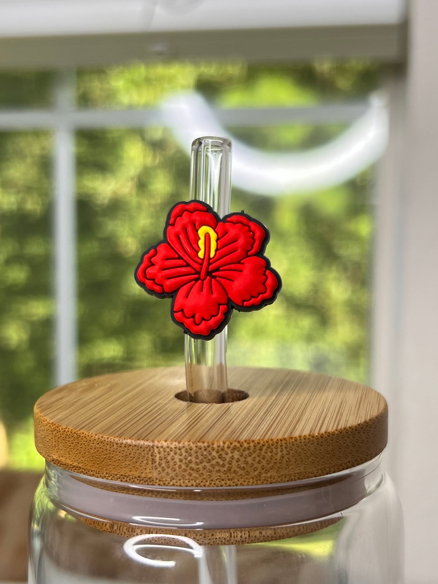 FLOWERS AND FRUITS STRAW TOPPERS