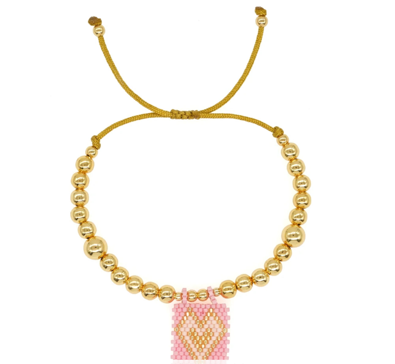 MIYUKI BEAD BRACELET(gold and mixed beads)PULSERAS MIYUKI(dorado y colores mixtos)