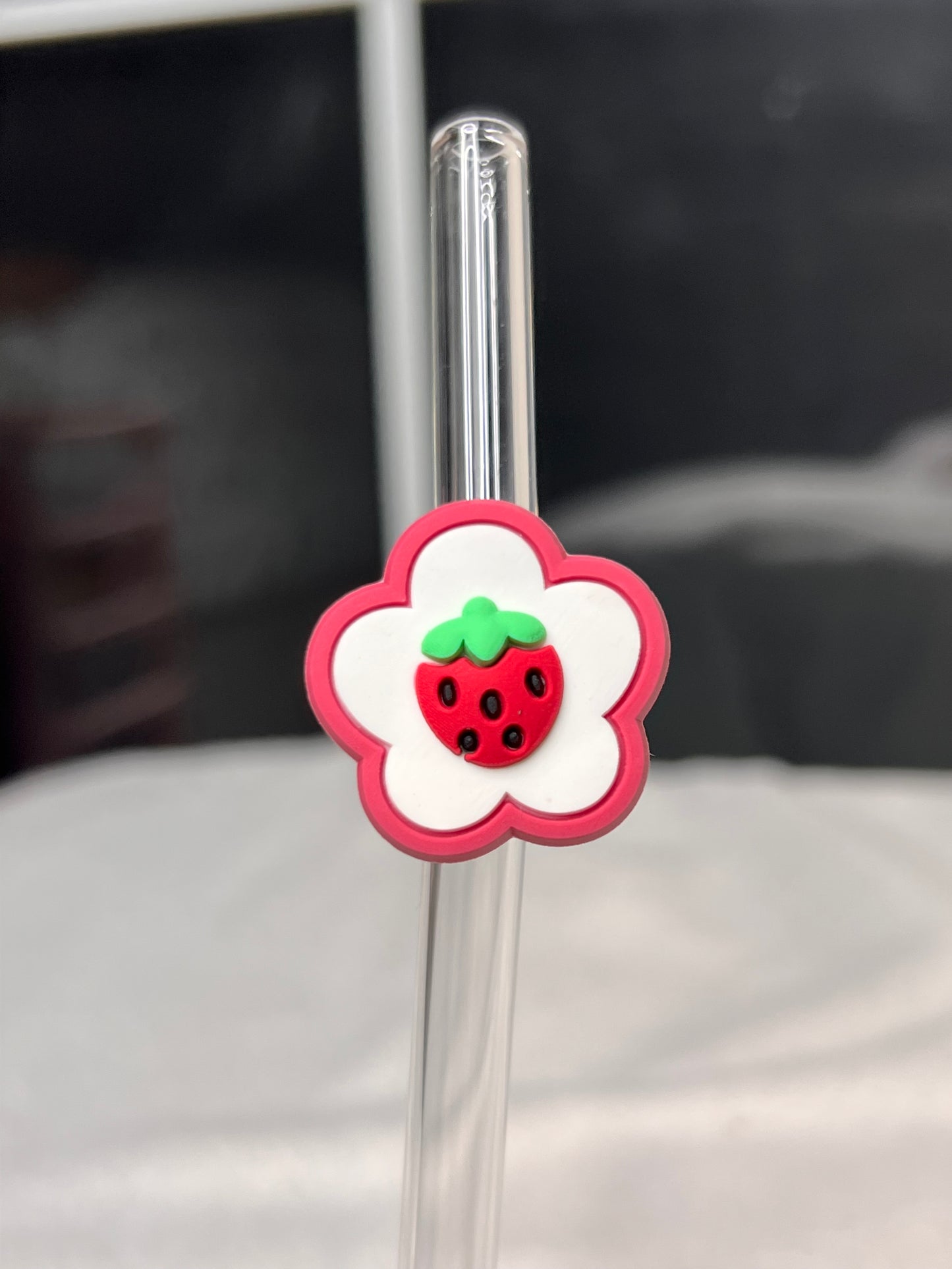 FLOWERS AND FRUITS STRAW TOPPERS