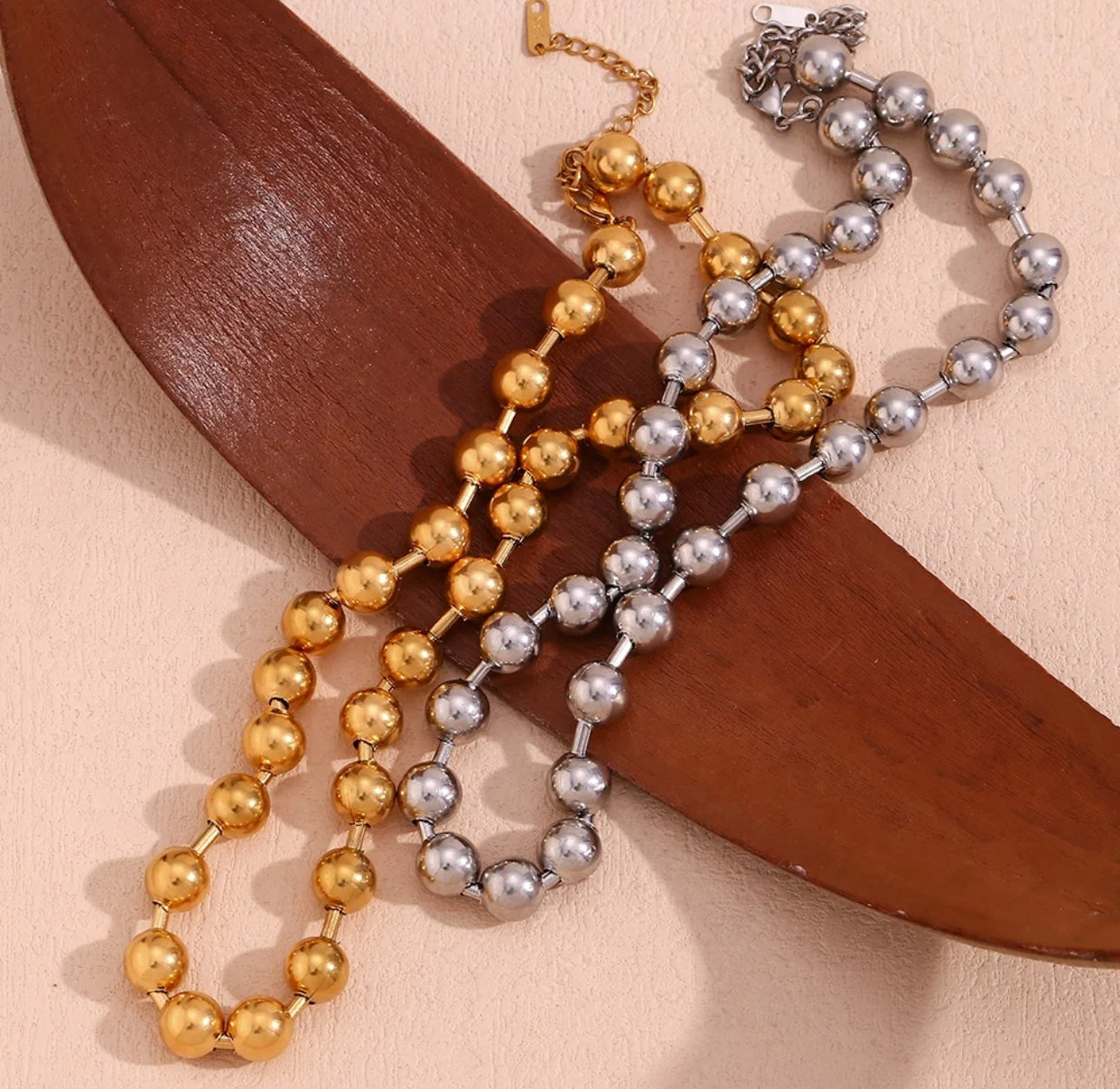 ARLEEN NECKLACE(silver and gold)