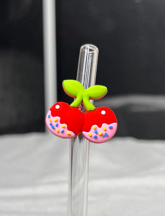 FLOWERS AND FRUITS STRAW TOPPERS