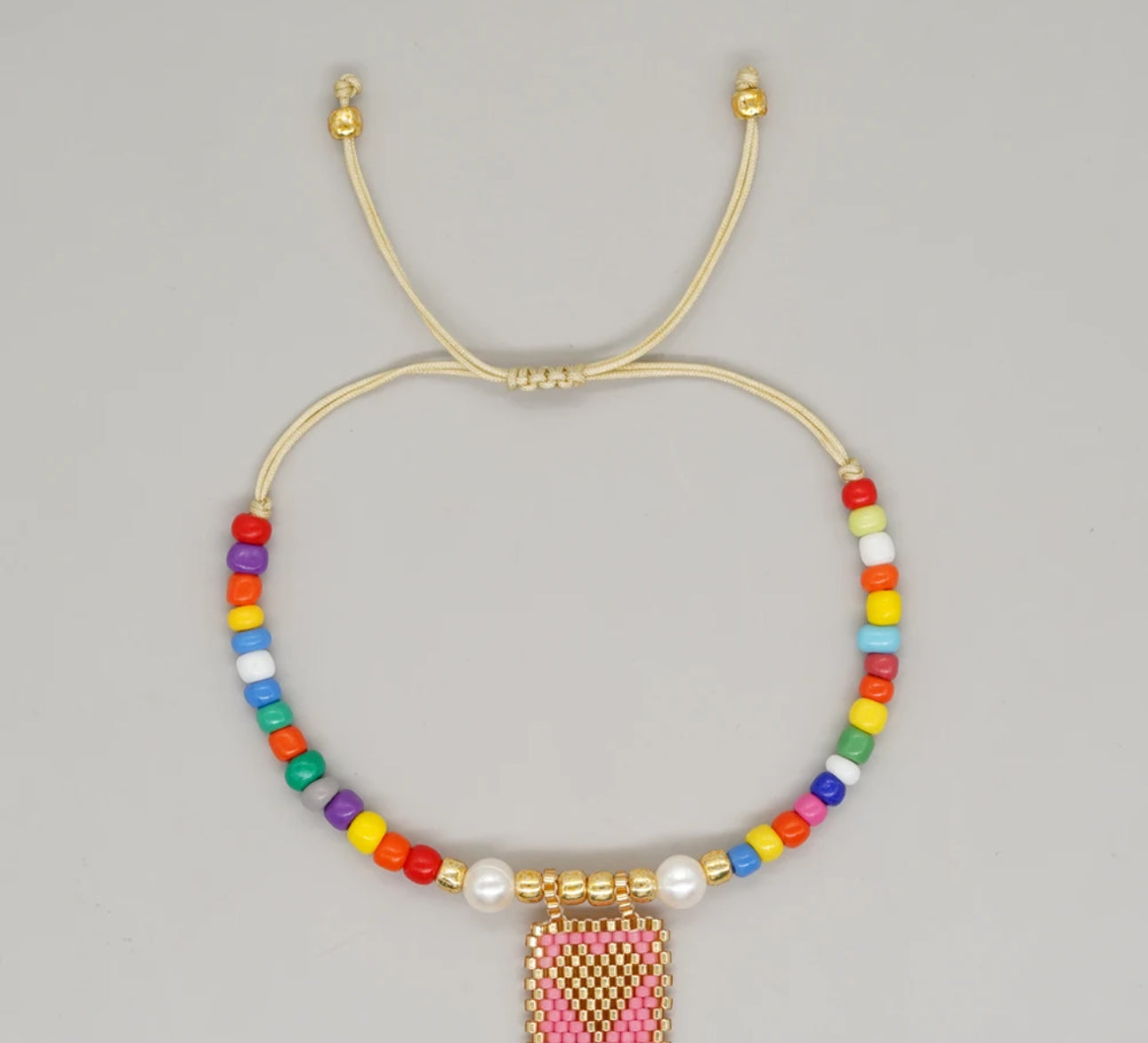 MIYUKI BEAD BRACELET(gold and mixed beads)PULSERAS MIYUKI(dorado y colores mixtos)