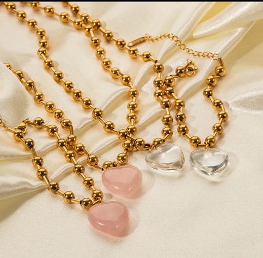 DULCE CORAZÓN set-2pcs(necklace and bracelet)