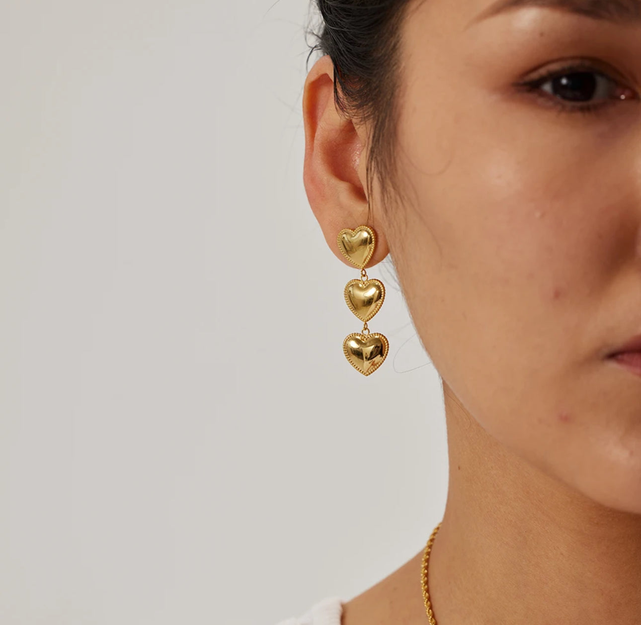 FIORE EARRING (silver and gold)