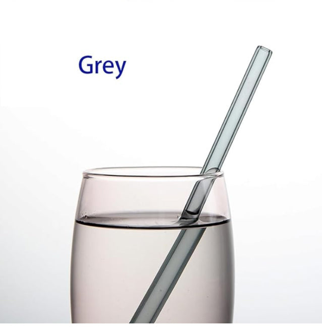 STRAIGHT COLORFUL GLASS STRAWS