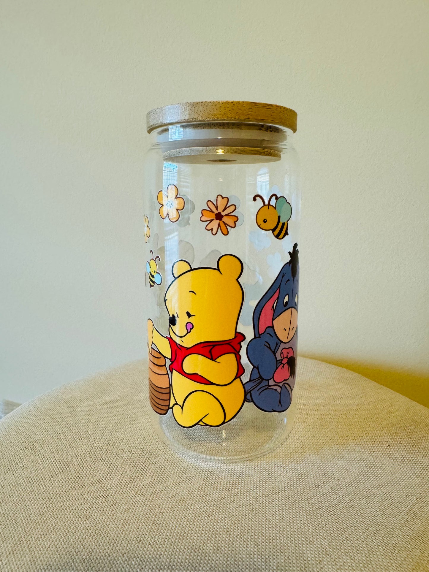 FRIENDS POOH GLASS CUPS