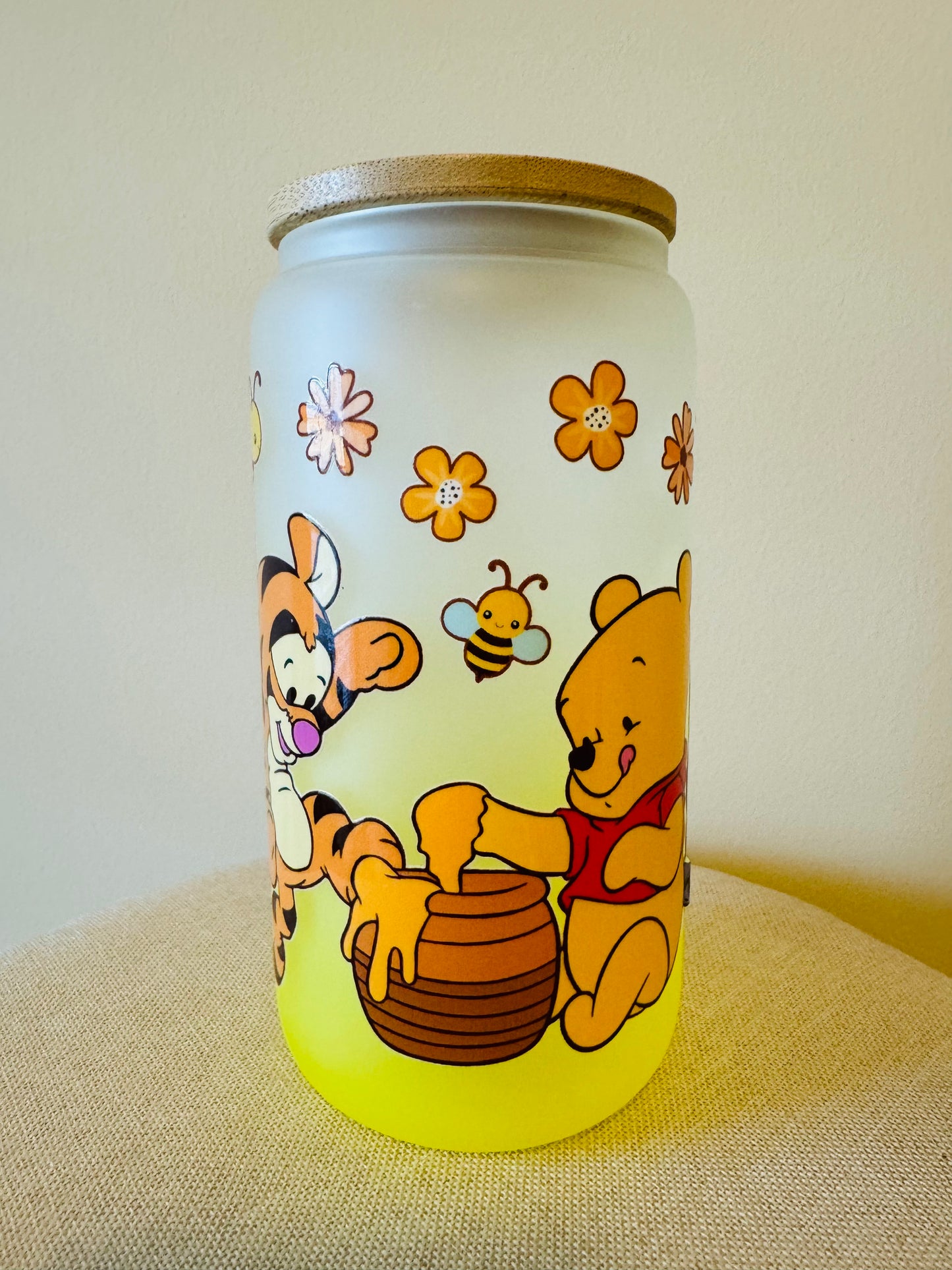 FRIENDS POOH GLASS CUPS