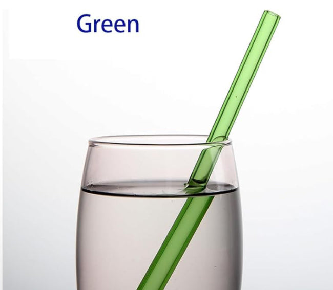 STRAIGHT COLORFUL GLASS STRAWS