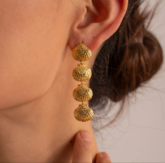OCEAN EARRING( gold and silver)