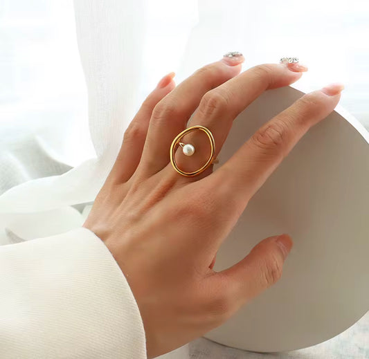 GEMA RING (silver and gold)
