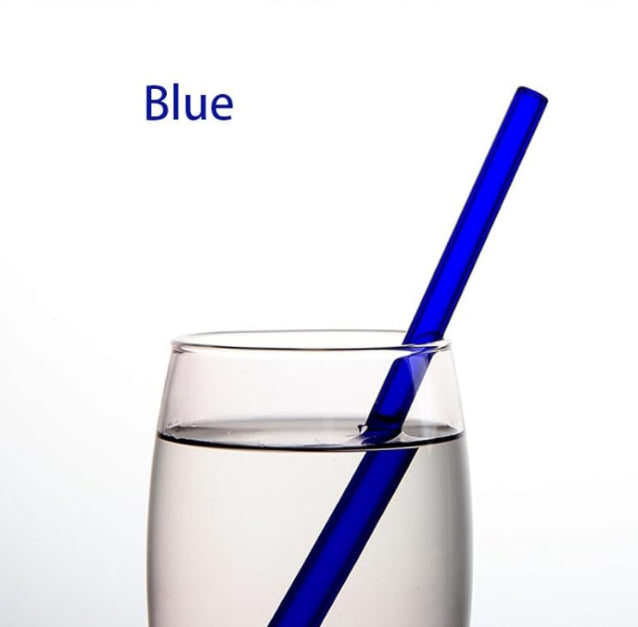 STRAIGHT COLORFUL GLASS STRAWS