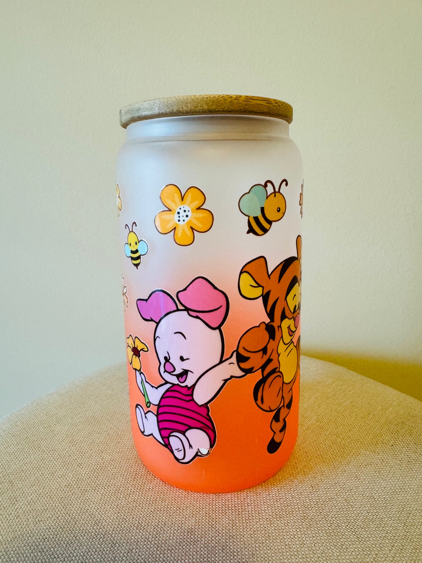 FRIENDS POOH GLASS CUPS