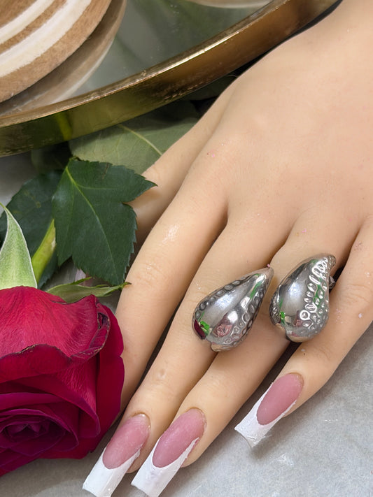 GOTA SILVER EARRINGS HC