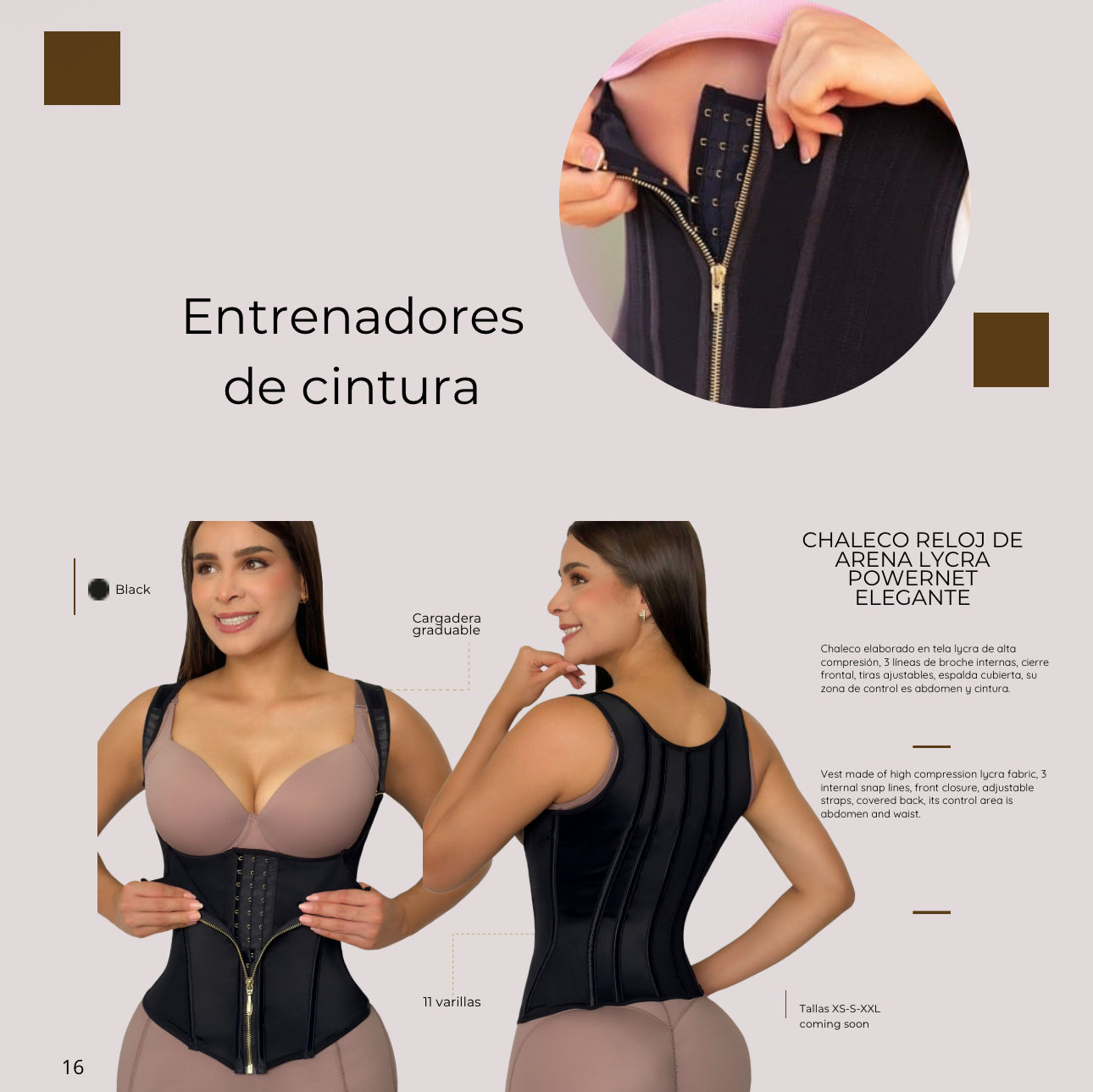 SAMANTHA CHALECO RELOJ DE ARENA