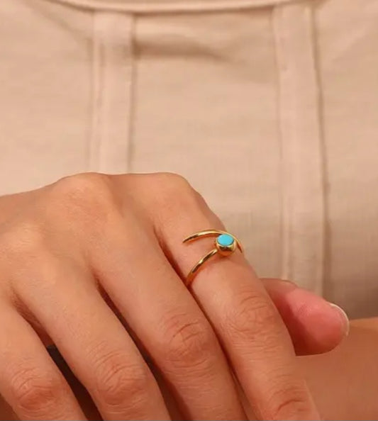 AYELINA OPEN RING-ADJUSTABLE size 6 to 10