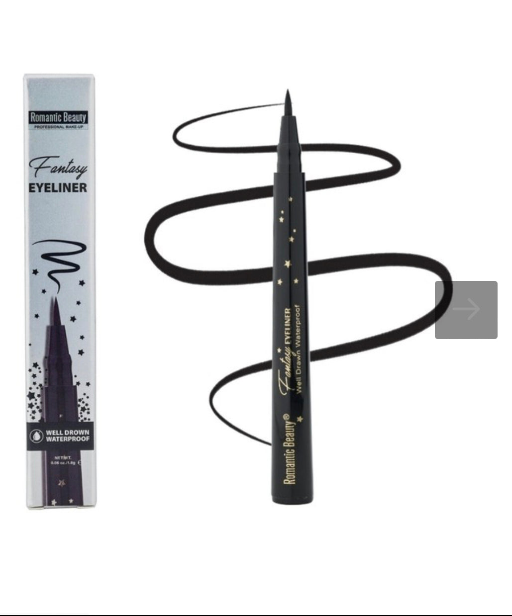 ROMANTIC BEAUTY Black Waterproof Liquid Fantasy Eyeliner Wink Eye Makeup