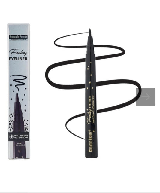 ROMANTIC BEAUTY Black Waterproof Liquid Fantasy Eyeliner Wink Eye Makeup
