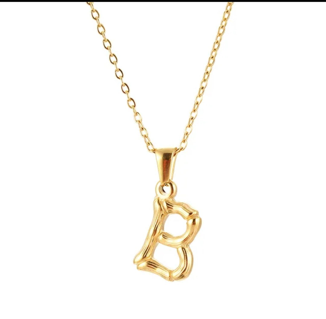 BAMBU INITIAL NECKLACE